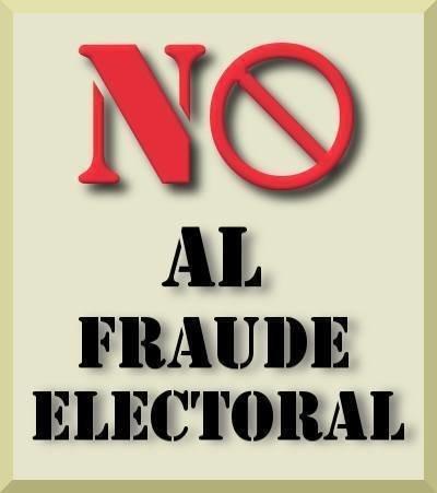 no al fraude electoral