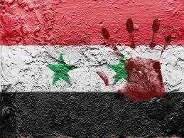 bandera siria mano