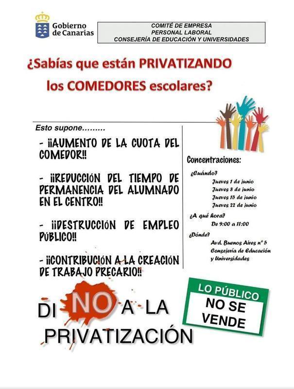 privatización comedores