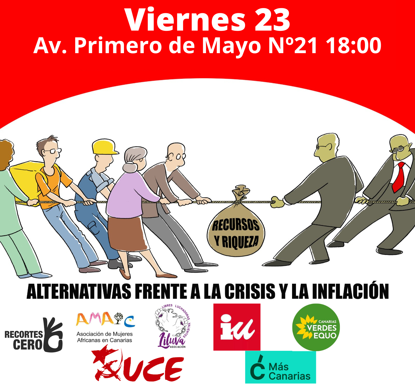 Debate sobre la crisis y la inflación en Las Palmas