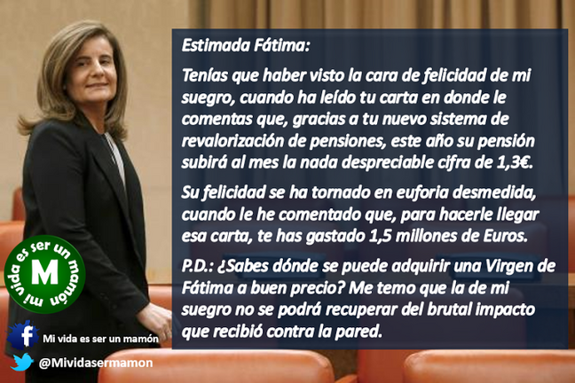 CARTA A F&Aacute;TIMA