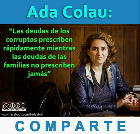 ada colau las dedudas...