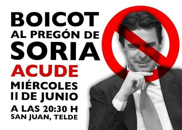 boicot soria telde 11 de junio