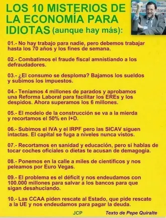 10 misterios econom&iacute;a