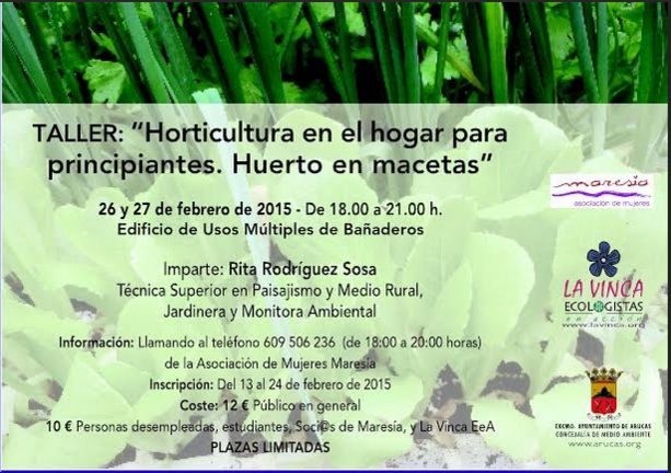 taller horticultura