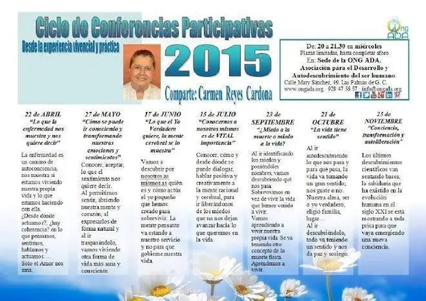 CONFERENCIAS CARMEN REYES CARDONA