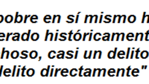 ser pobre