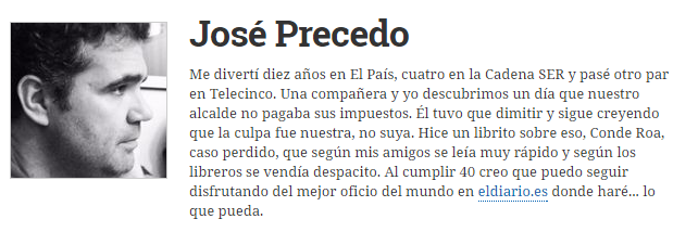josé precedo reseña