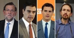 rajoy sánchez rivera iglesias