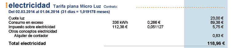 factura luz