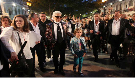 lagerfeld en la habana con mariela castro
