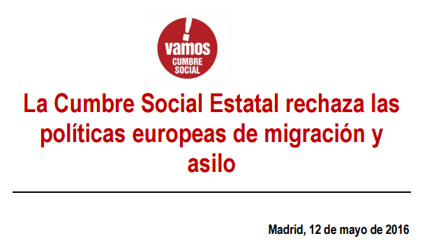 LA CUMBRE SOCIAL REFUGIADOS
