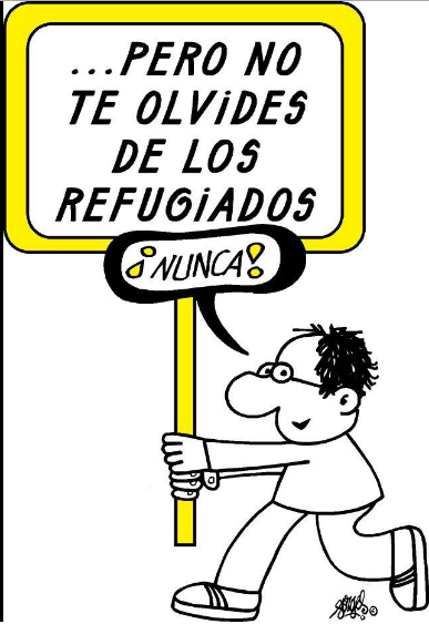 pero no te olvides de los refugiados