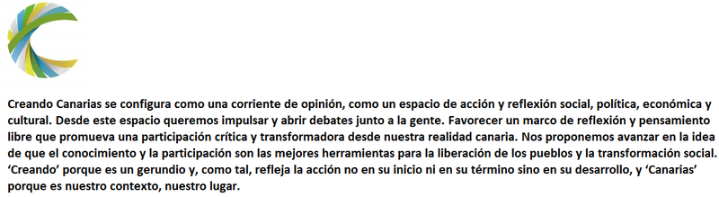 CREANDO CANARIAS RESEÑA