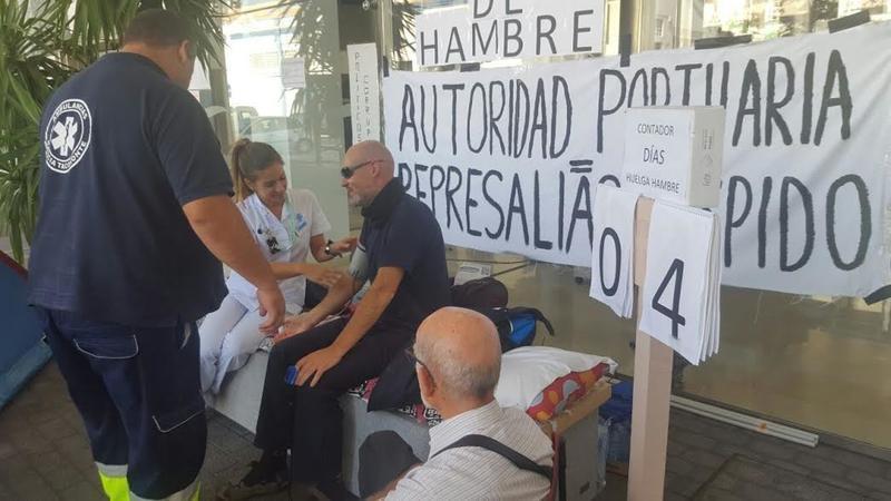 HUELGA HAMBRE FERNANDO MELIÁN POLICÍA PORTUARIO LPGC
