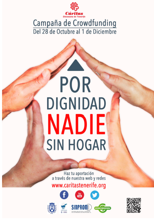 cartel crowdfunding cáritas