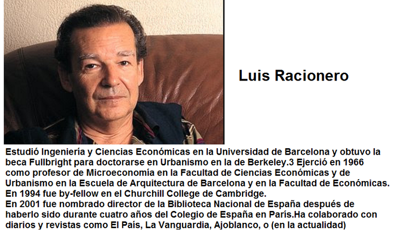 LUIS RACIONERO RESEÑA