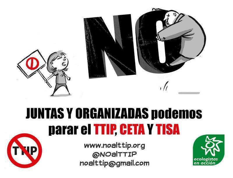 NO CETA TIPP TISA ECOLOGISTAS EN ACCIÓN