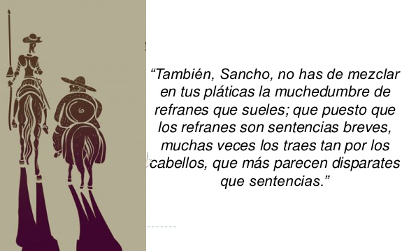quijote sancho refranes