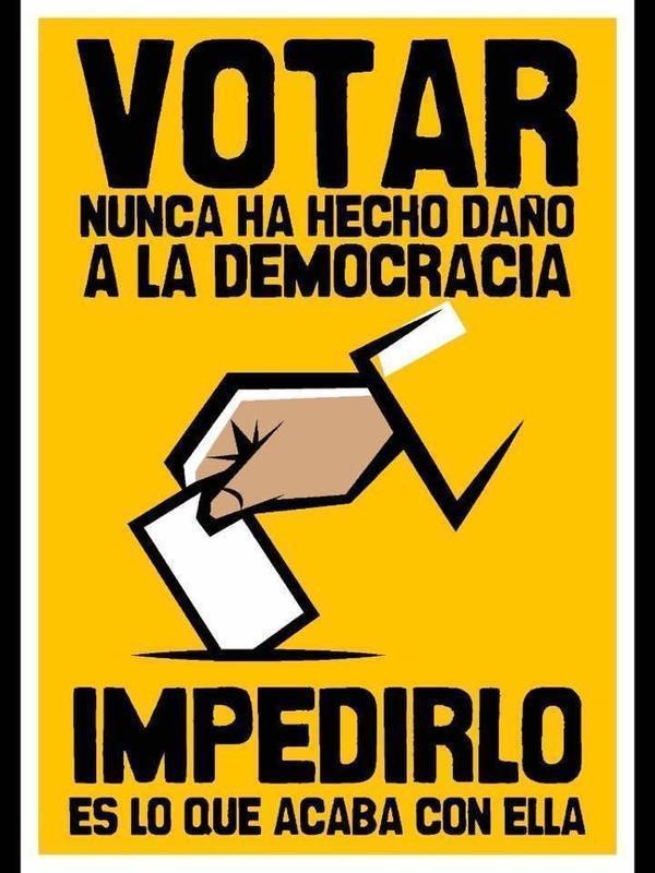 votar no daña la democracia