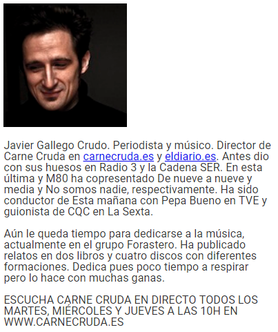 JAVIER GALLEGO RESEÑA
