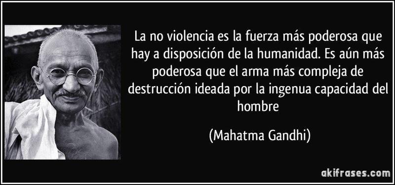 gandhi no violencia