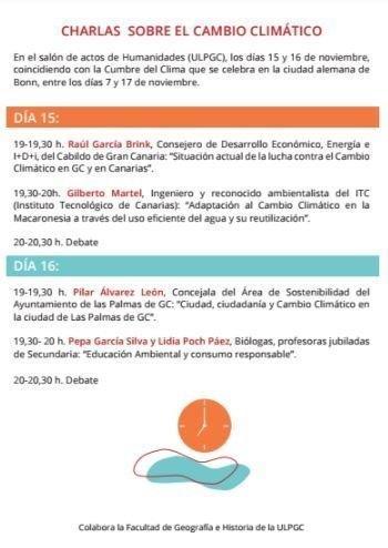 charlas clima 2