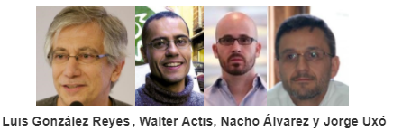 Luis González Reyes, Walter Actis, Nacho Álvarez y Jorge Uxó