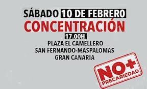 CONCENTRACIÓN NO + PRECARIEDAD MASPALOMAS