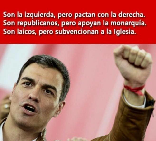 PSOE SON LA IZQUIERDA DERECHA