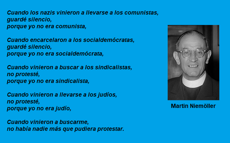 MARTIN NIEMOLLER CUANDO LOS NAZIS VINIERON