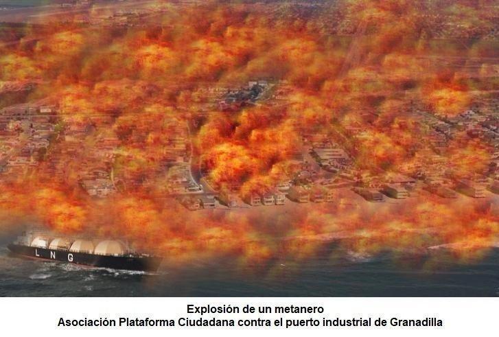 Explosión de un metanero
