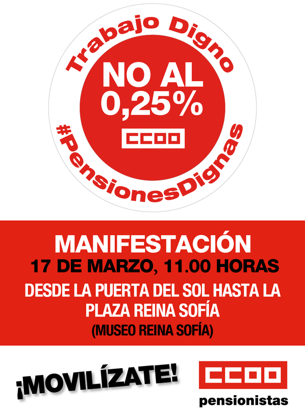 CONVOCATORIA PENSIONES 17 MARZO EN MADRID