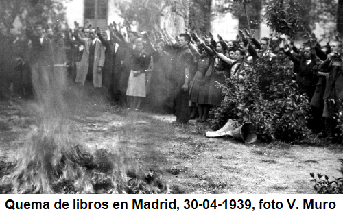 quema de libros madrid