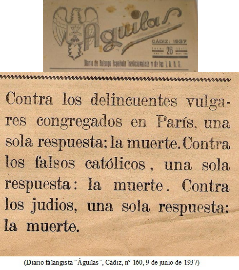 FALANGE Y JUDIOS