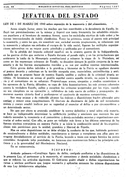 LEY MASONERÍA