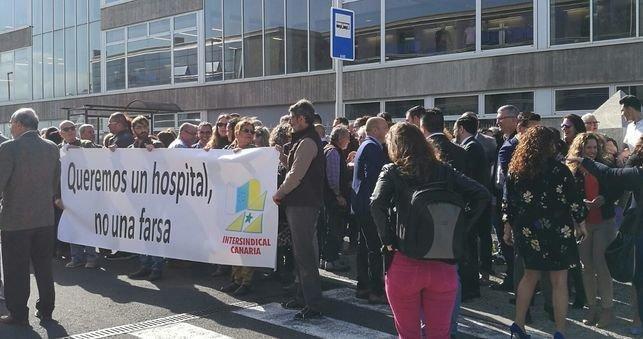 Intersindical en la protesta del Hospital del Norte de Tenerife
