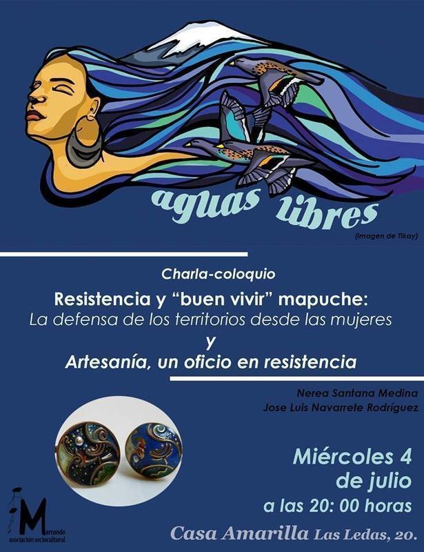 cartel charla resistencia mapuche