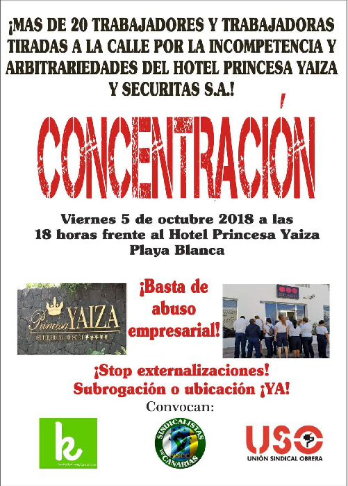 concentración hotel princesa yaiza