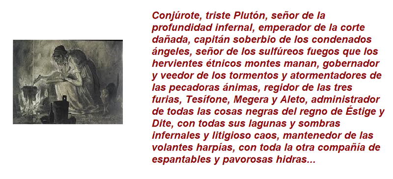 CELESTINA CONJURO PLUTÓN