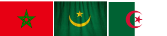BANDERAS MARRUECOS MAURITANIA ARGELIA