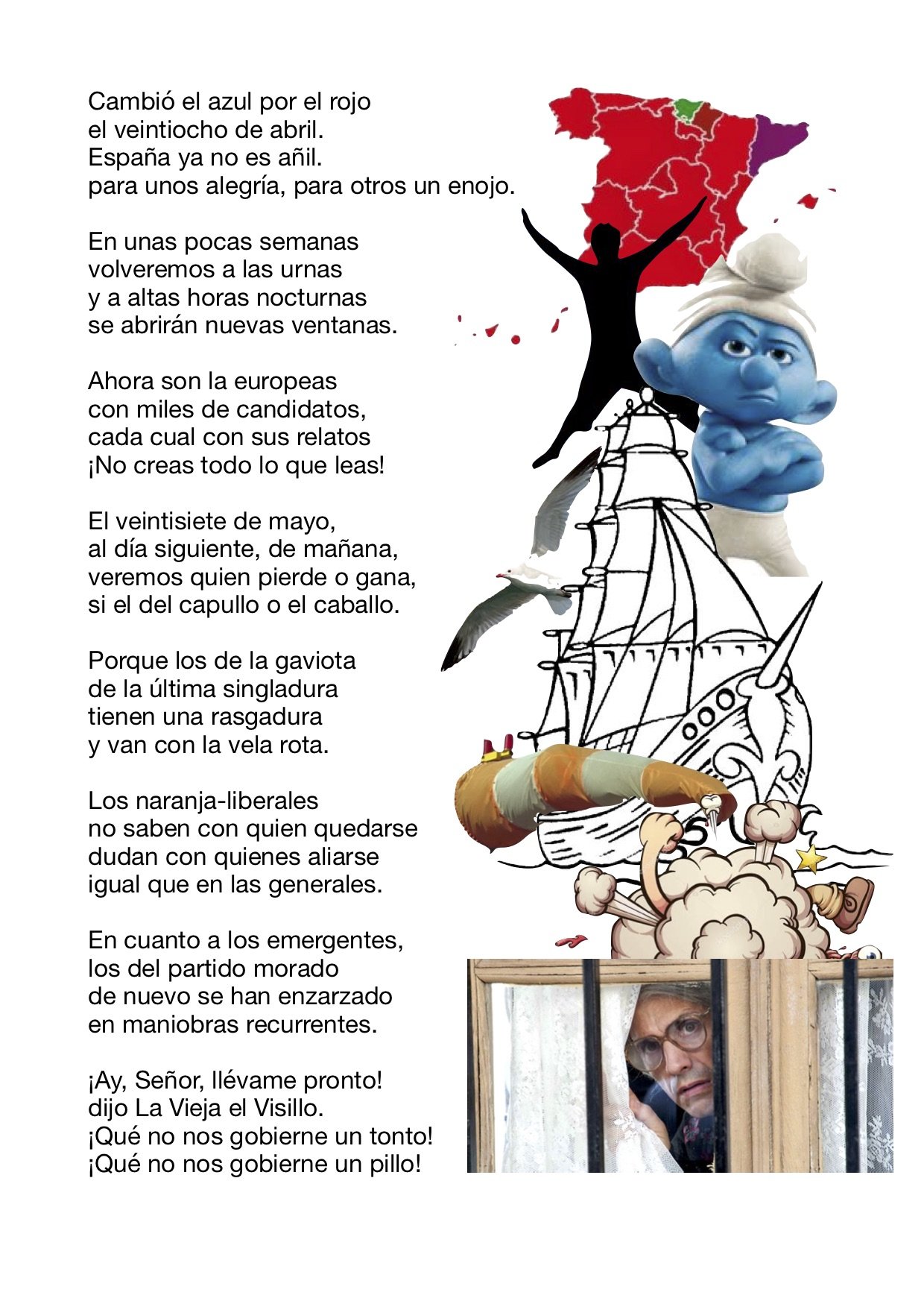 DE AZUL A ROJO