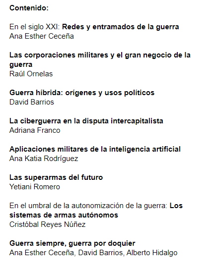 las leyes de la guerra contenido