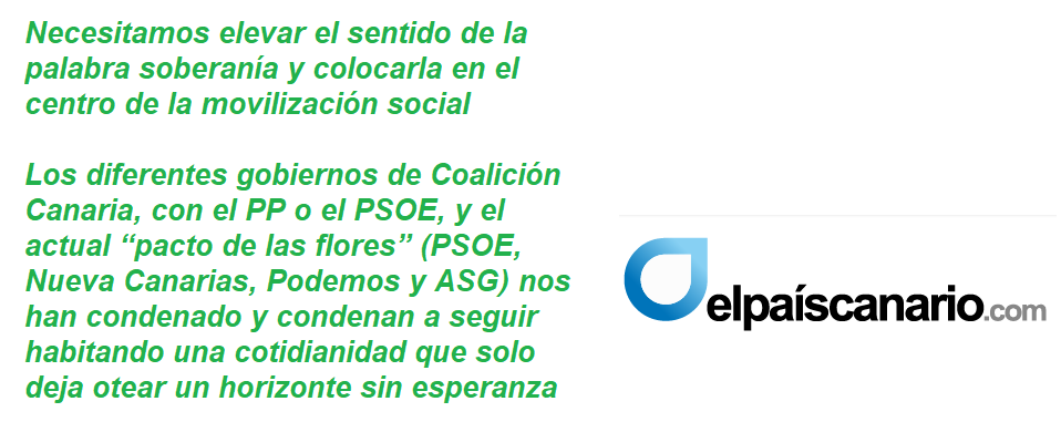 FRASE EL PAÍS CANARIO