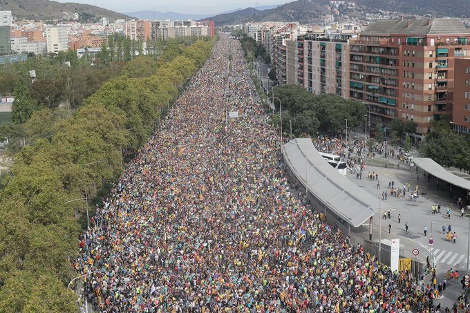 MANIFESTACIÓN SOBERANISTA BARCELONA 18 10 19 3