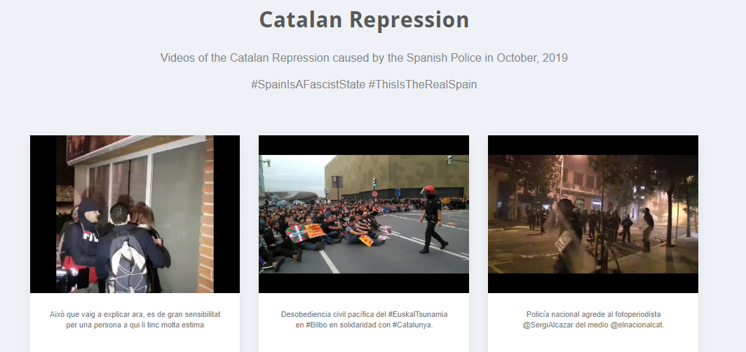 CATALAN REPRESSION