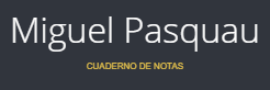 MIGUEL PASQUAU BLOG