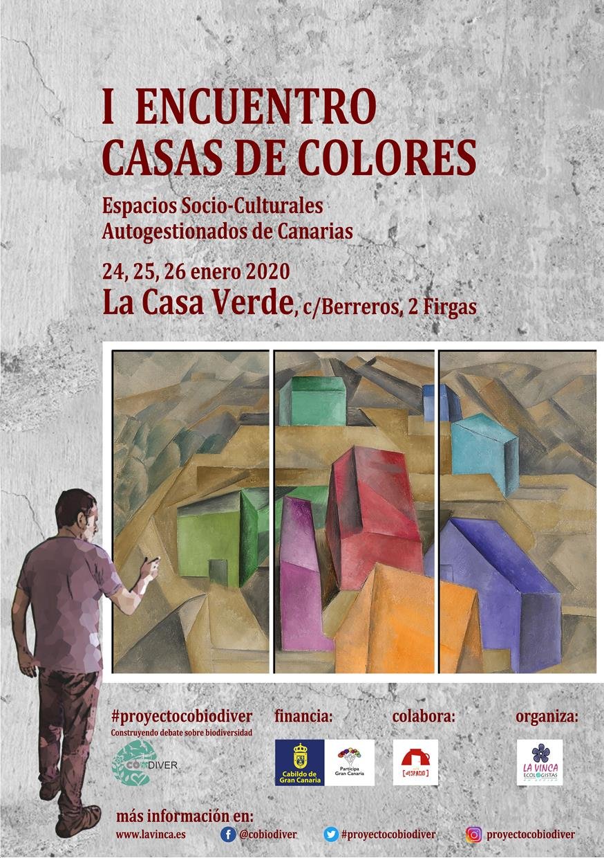 Cartel Encuentro Casas Colores