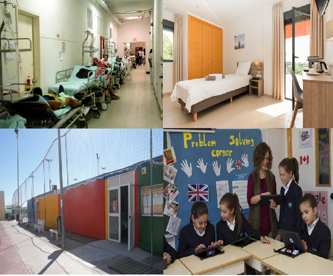 escuela sanidad pública privada