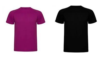 CAMISETA VIOLETA NEGRA